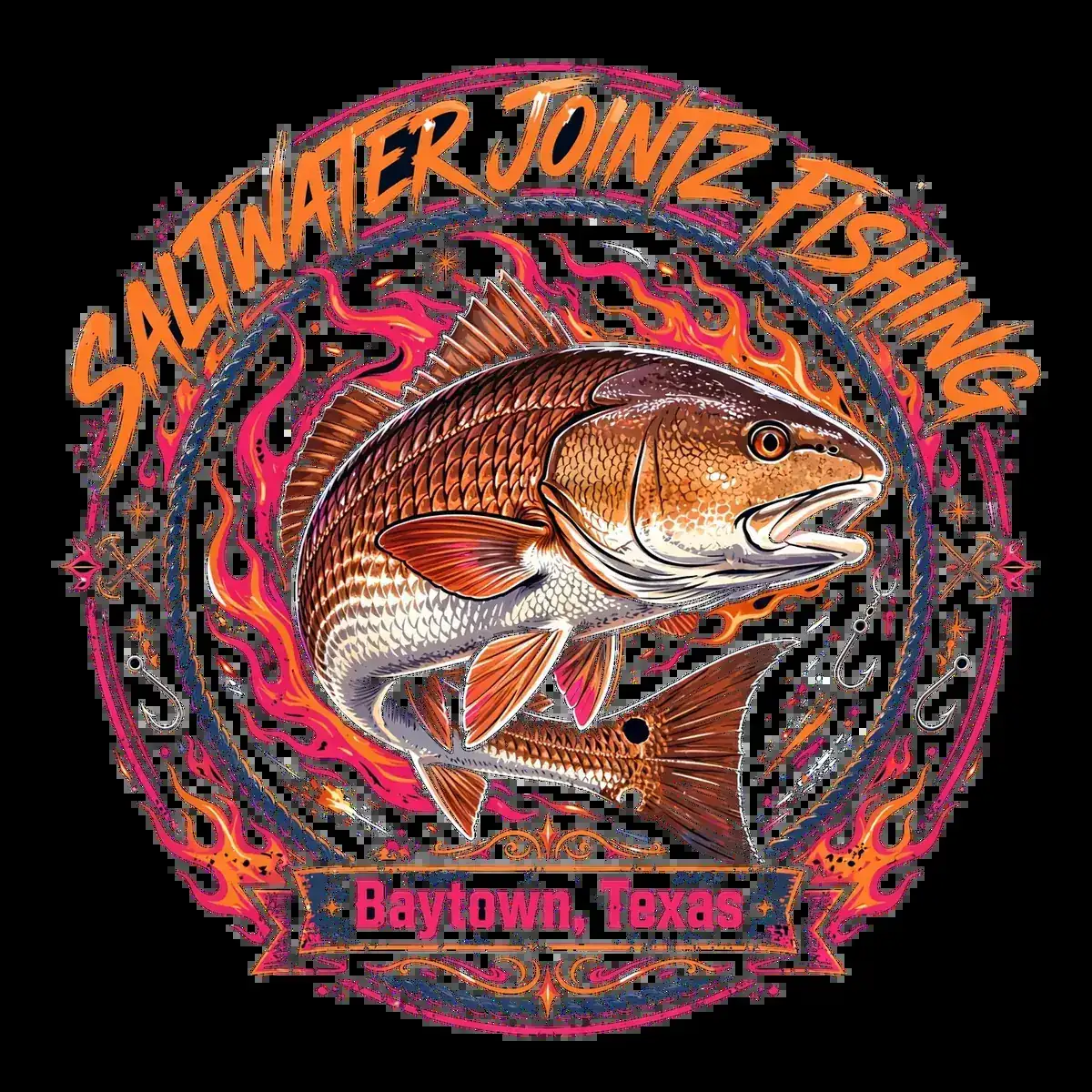 Saltwater Jointz Fishing redfish logo